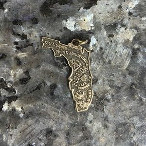 Vintage Sterling Silver Florida State Charm